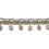 Frange perles Palais Royal 4 cm Houl&egrave;s Noisette 33098-9080