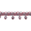 Frange perles Palais Royal 4 cm Houl&egrave;s Rubis/Améthyste 33098-9410