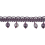Frange perles Palais Royal 4 cm Houl&egrave;s Violine 33098-9510
