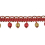Frange perles Palais Royal 4 cm Houl&egrave;s Versailles 33098-9515