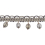 Frange perles Palais Royal 4 cm Houl&egrave;s Galet 33098-9800
