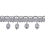 Frange perles Palais Royal 4 cm Houl&egrave;s Perle 33098-9920