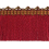 Frange moulino&eacute;e Duchesse Houl&egrave;s Rouge/Mousse 33161-9500